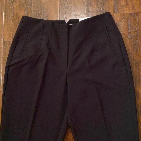 NWT Nine West Black Tapered High Rise Machine Washable Women’s Slacks 12 SHORT - Picture 2 of 11